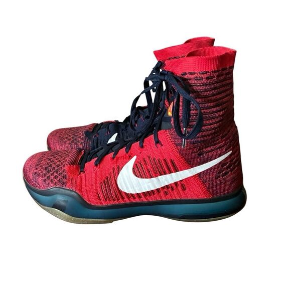 Nike Red and Black Athletic Sneakers Mens Size 9.5 - Picture 3 of 12